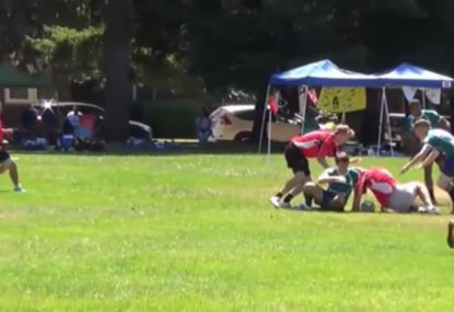 Is this even legal? Rugby player scores from his own ruck!