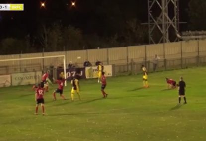 Team gets insanely lucky to avoid an own goal by millimetres