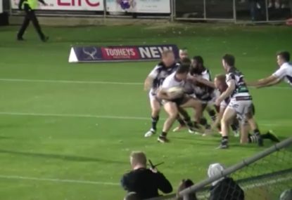 Wily centre performs miracle escape to score outrageous never-say-die try