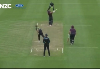 WATCH: Kiwi pair belt 43 in one over to set world record