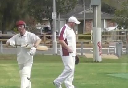 Stuttering batsman lights his own barbecue and cooks himself