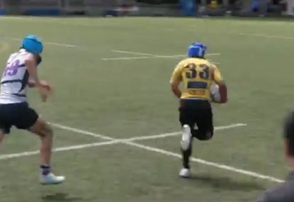 Runaway speed demon pulls off the BOMBED TRY OF THE YEAR