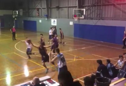 Young gun blindsides opposition with lightning steal and dunk