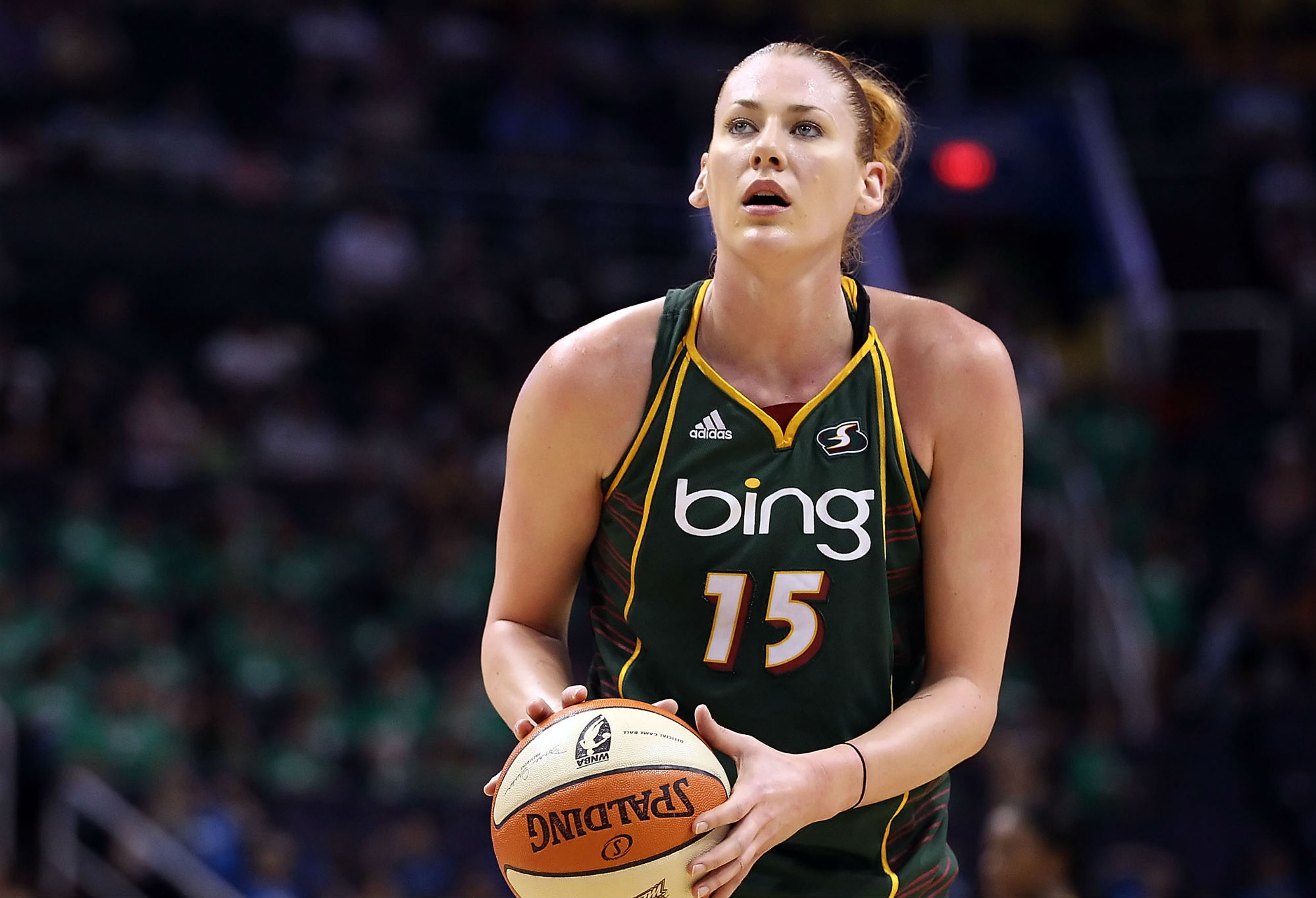 Lauren Jackson playing for Seattle