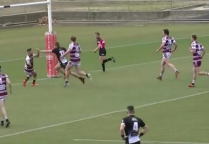 Lightning footwork from youngster splits defence for try