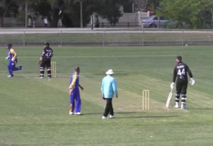 This is bizarre cricket at its hilariously bizarriest!