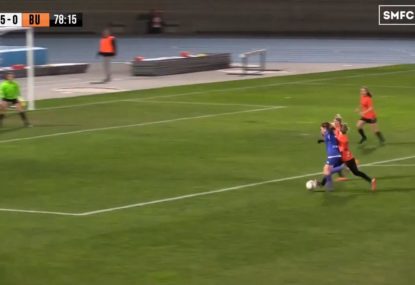 Referee confuses commentators after awarding penalty from foul outside the box