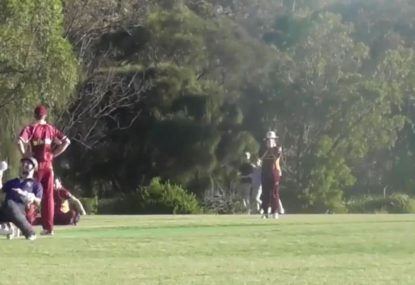 Park cricketer spills the sitter of the century