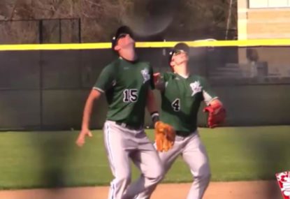 Teammates left with egg on their face after BOTH drop simple catch