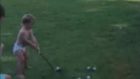 2-year-old golfing prodigy has a better iron game than you