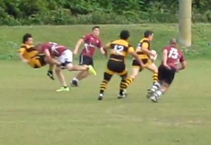 Playmaker cops a brutally late rib-breaker for his troubles