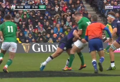 Sexton and Stockdale combine for superb Irish try