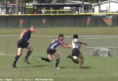 Plucky scrumhalf's quick thinking sets up winger in the corner