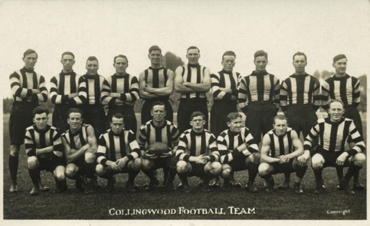Collingwood Magpies team photo from 1922.