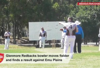 Smart bowler moves fielder with great results