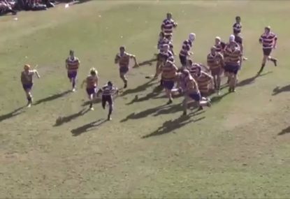 Forward bashes and crashes his way through a tight defence