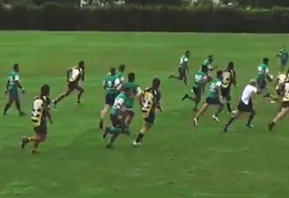 Brilliant backline turns wayward kick for touch into champagne rugby pie
