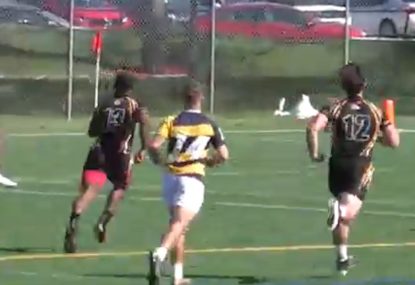 Fullback threads the needle with fast grubber to speedy winger