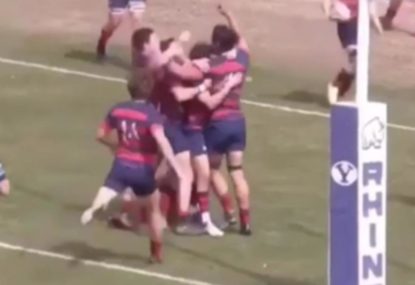 Team score one of the ALL-TIME great champagne rugby tries