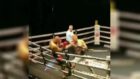 Boxer terrorises opponent with double-knockdown barrage