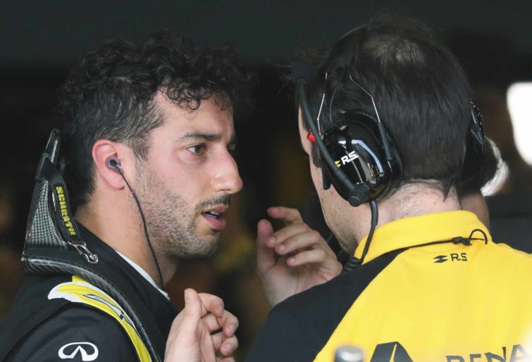 Dan Ricciardo gets some bad news