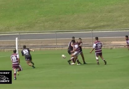Centre's deft kick to winger silences rushing defence