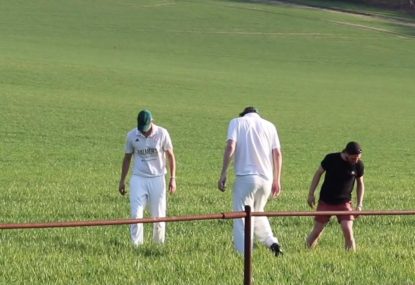 Batsman causes headaches by driving huge six into overgrown field
