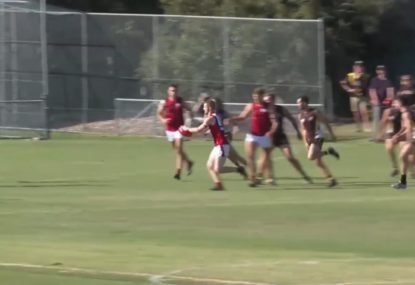 Pin-point ruck tap makes for a classy goal from 40m