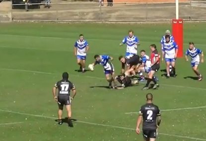 Controversial first tackle turnover leads to ridiculous length-of-the-field try