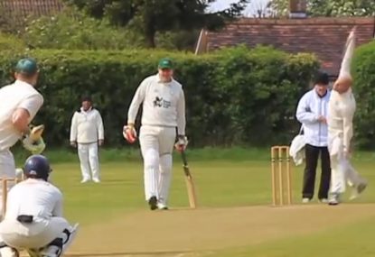 Village cricketer tosses up absolute shocker that makes Harmison's look good