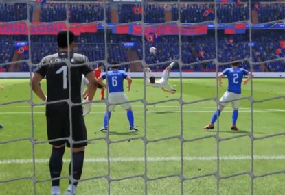 This rabona-bicycle free kick combo is the impossible made possible