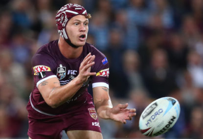 Kalyn Ponga in State of Origin colours for Queensland.