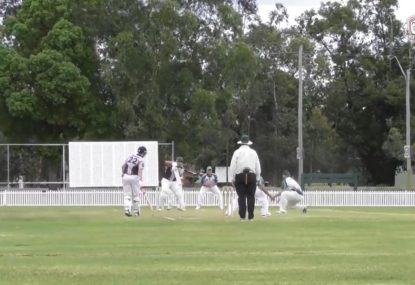 A textbook captain's wicket, even if he's not bowling