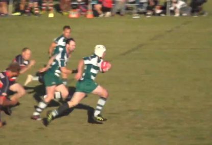 Fly-half bursts through off a dummy to serve up try on a silver platter