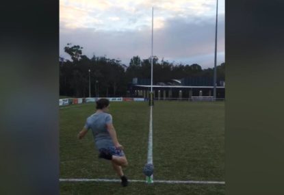 14-year-old nails crazy Dan Carter-esque conversion from CORNER POST