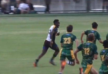 Outside centre enters BEASTMODE after swooping on loose ball