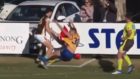 Rare Aussie Rules send off after player slams opponent into boundary fence