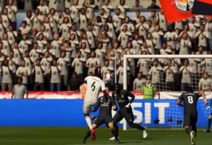 FIFA gamer effortlessly launches a missile from miles out