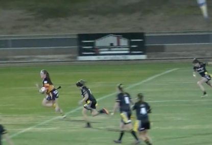 Prop turns fullback inside out to score intercept try