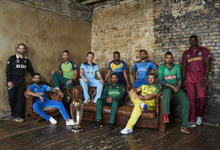 Cricket World Cup photo shoot