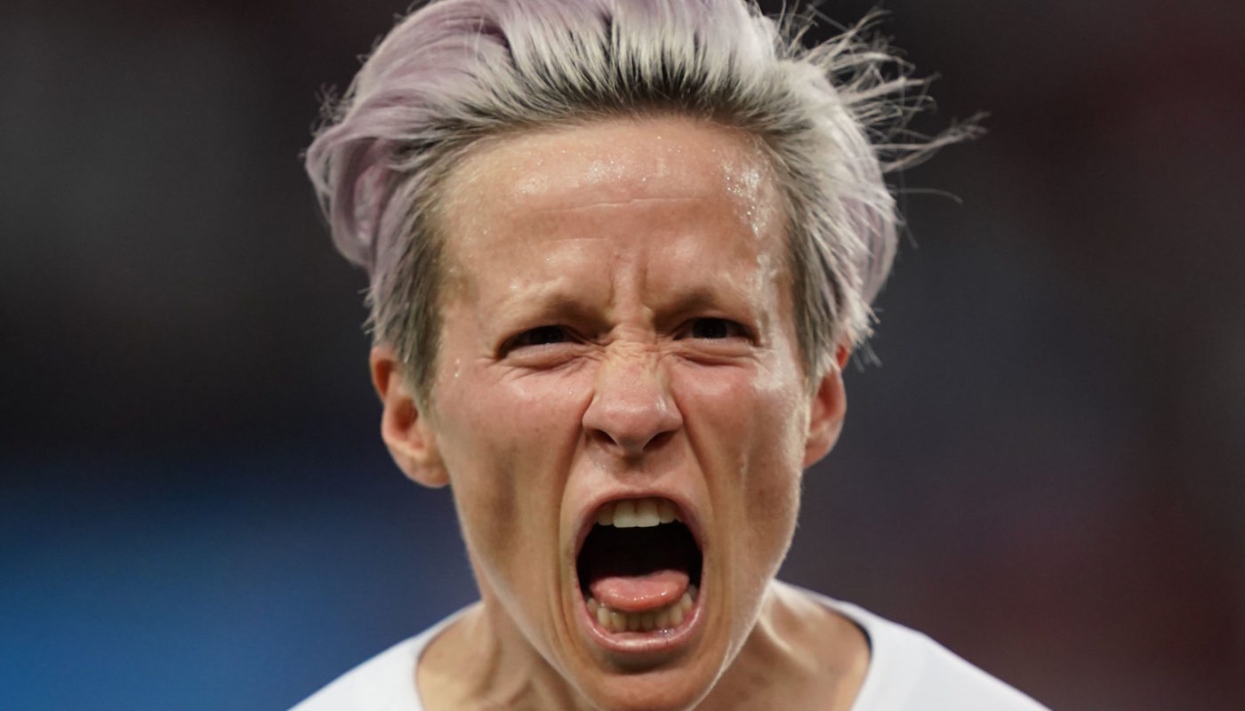 Image result for Rapinoe mouth open