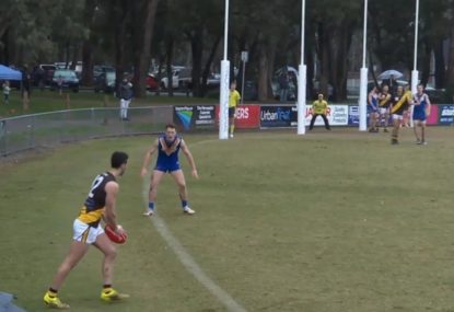 Mitcham Tigers' leading goalkicker hits his 30th of the season in style