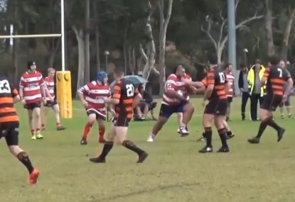 Big Boppa dishes out a HUGE don't argue on opposition forward
