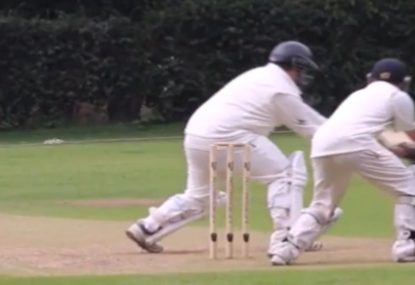 Batsman chases the widest of wides for soul-destroying dismissal