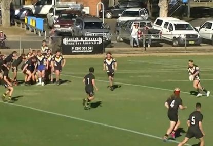 Audacious first tackle kick inside OWN 30m produces spectacular try