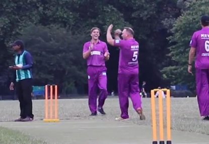 Dodgy spinner's 'moon ball' dross saved by epic outfield screamer