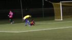 Diving blow-up has two footballers seeing yellow