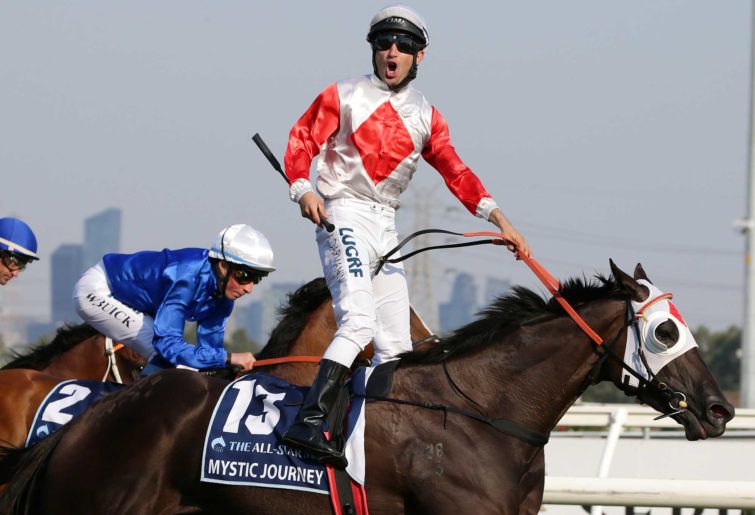 Jockey Anthony Darmanin rides Mystic Journey to win