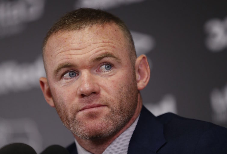 Derby recruit Wayne Rooney. 