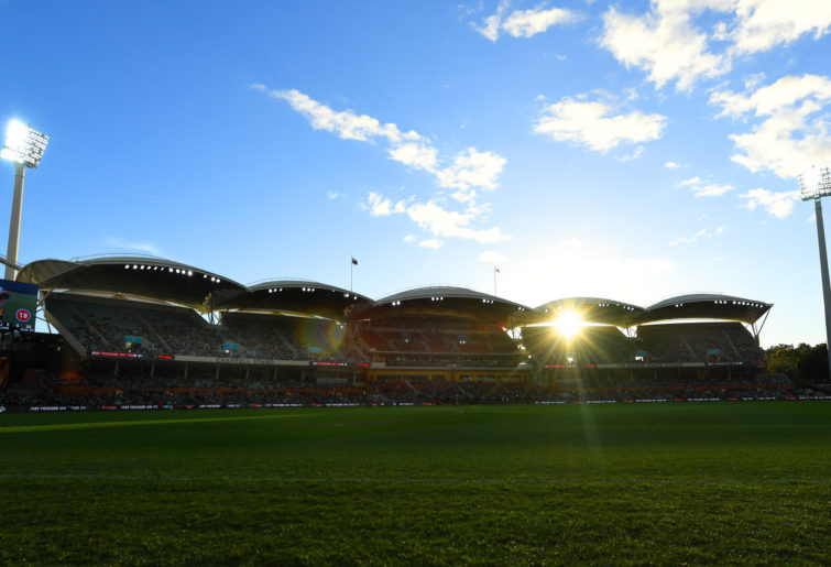The Adelaide Oval's western stands.
